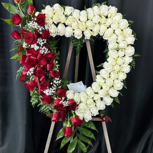 All rose open heart