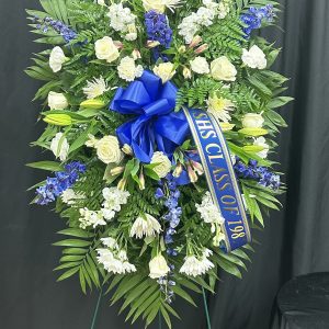 Blue & White Standing Spray medium