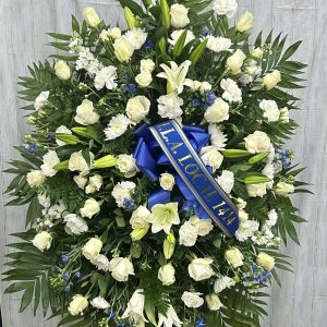 Blue & White Standing Spray XL