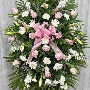 Pink & White Standing Spray #2