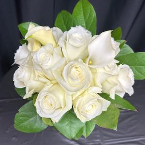 Rose And calla lily wedding bouquet