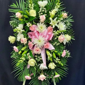 Pink & White Standing Spray